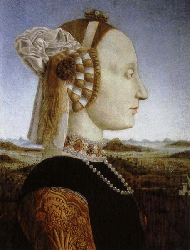battista sforza.hustru till federico da montefeltro, Piero della Francesca
